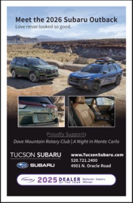Tucson Subaru Supports Rotary Club of Dove Mountain's "A Night in Monte Carlo"