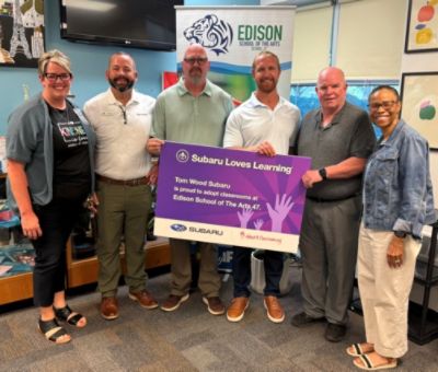 Tom Wood Subaru Supports Edison School of the Arts Through Subaru Loves Education