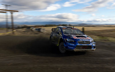 Brandon Semenuk slides his way to victory at the 2021 Oregon Trail Rally.