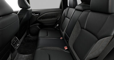 The rear passenger seats of a 2026 Subaru Forester Hybrid.