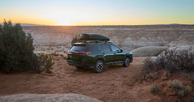2026 Subaru SUV parked at scenic overlook