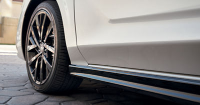 A close-up of the front driver’s side alloy wheel on 2026 Subaru Impreza.