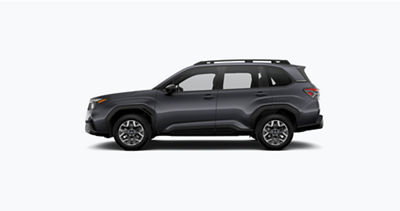 A side view of a 2025 Subaru Forester. 