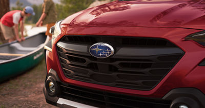 The front grille of a 2025 Subaru Outback