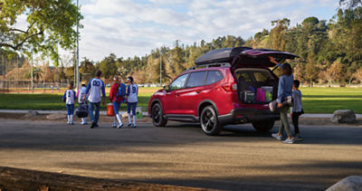 2026 subaru ascent Premium shown in Crimson Red Pearl with accessory equipment 