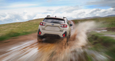 Crosstrek Hybrid driving on Connecticut roads