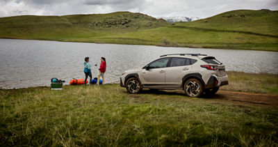2026 Subaru Crosstrek Hybrid parked by a lake
