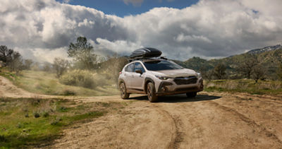Crosstrek Hybrid on a trail
