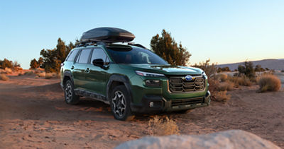 Subaru Outback in California landscape