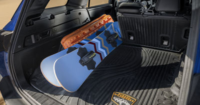 Wilderness cargo area with removable cargo tray, 60/40-split flat-folding rear seatbacks, and seatback protectors
