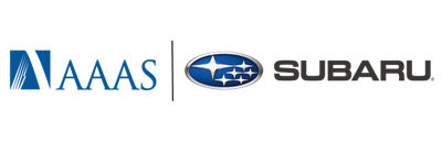American Association for the Advancement of Science (AAAS) and Subaru logos