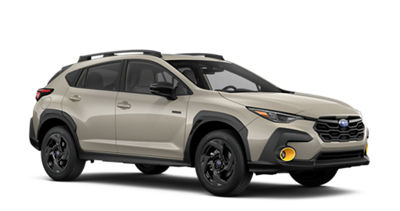 A sand dune pearl 2026 Crosstrek Hybrid.