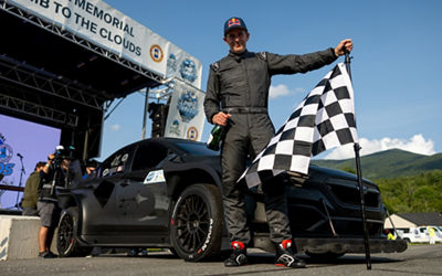 Subaru Motorsports USA driver Scott Speed set a new overall record at the 2026 Paul Giblin Memorial Climb to the Clouds this weekend, taking victory in the Subaru WRX: Project Midnight with a time of 5:11.982 on the Mount Washington Auto Road.