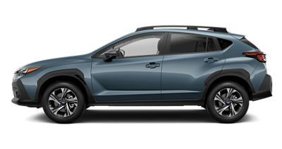 A side view of the 2025 Subaru Crosstrek all wheel drive compact SUV crossover