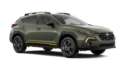 A green 2025 Subaru Crosstrek