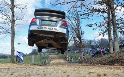 Pastrana Edges Higgins in Epic Battle at 100 Acre Wood Rally