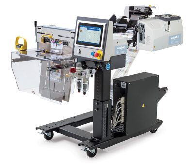 Inline printer for bagging systems