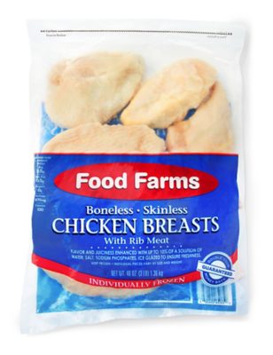 chicken breast in sidepouch bag