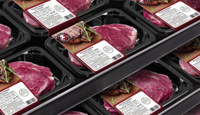 Darfresh on Tray beef on grocery shelves