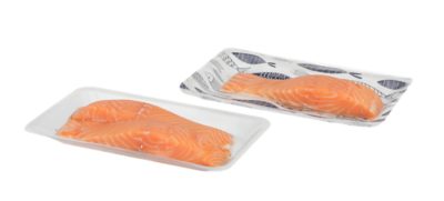 salmon in two darfresh 10k trays