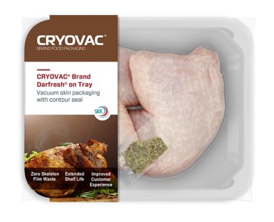 Zero scrap vacuum skin packaging - Poultry cut-up