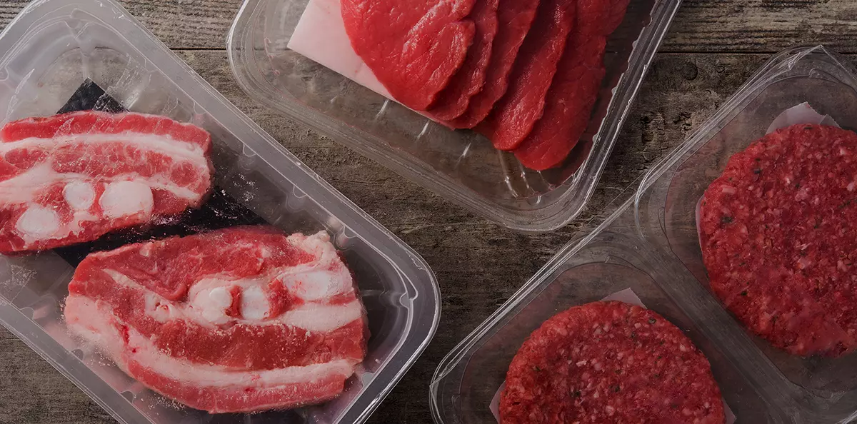 case-ready packaging with steak on paperboard