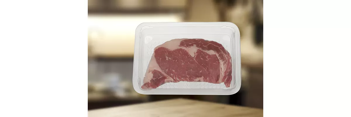 hydroloq padless tray with steak