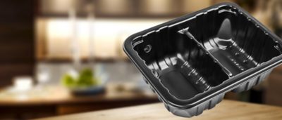 preformed plastic food tray