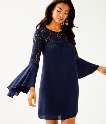 Amenna Dress, True Navy, large