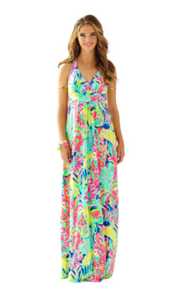 Seaview Halter Maxi Dres | 19633 | Lilly Pulitzer