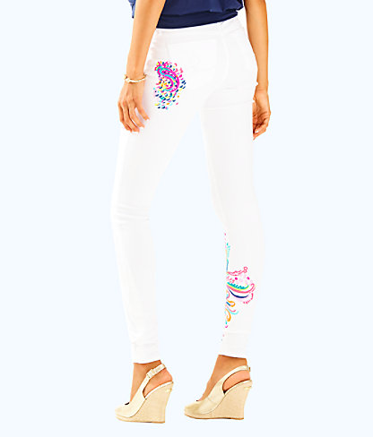 LILLY PULITZER WOMENS 31" SOUTH OCEAN SKINNY PANT,27661