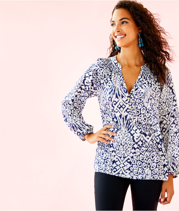 The Elsa Top: Blouses & Silk Tops | Lilly Pulitzer