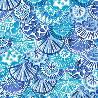 UPF 50+ Captain Dress, Turquoise Oasis Half Shell, swatch