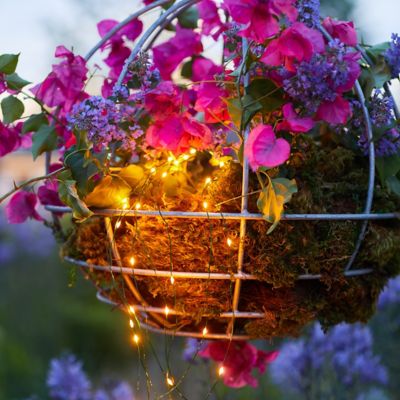 Shop the Look: A Glowing Hanging Basket Planter