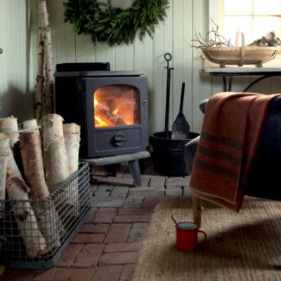  Large Birch Fireplace Log Set of Five : Home & Kitchen