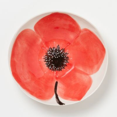 Blooming Poppy Serving Bowl