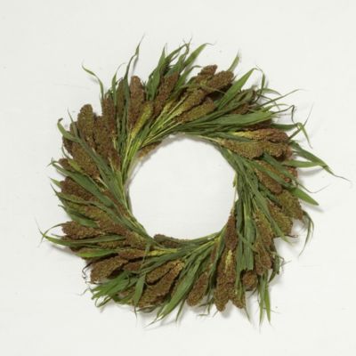 Fresh Millet Wreath, 20"