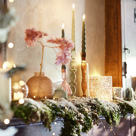 View larger image of Shop the Look: The Good Cheer Glowy Candle Mantel