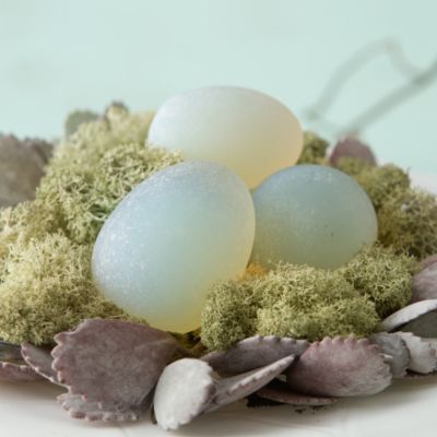 Frosted Glass Quail Egg