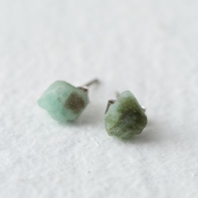 Raw Emerald Earrings | Terrain