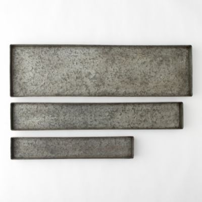 Habit & Form Rectangle Tray, Dark Zinc 24-36"