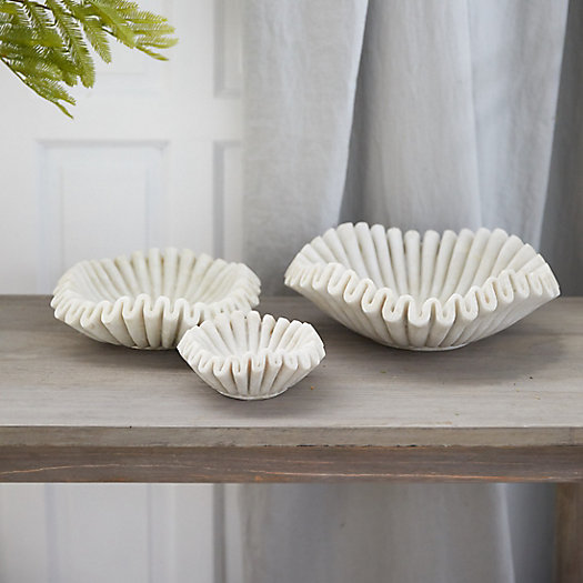View larger image of Ruffled Marble Bowl
