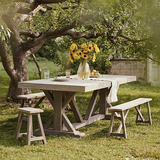 View larger image of Trestle Teak Dining Table