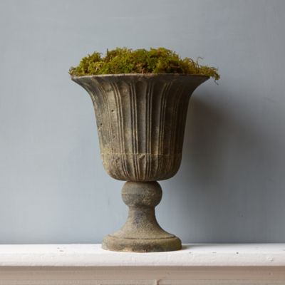 Fluted Cast Iron Urn