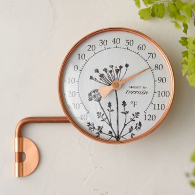 Copper Dial Thermometer, Meadow
