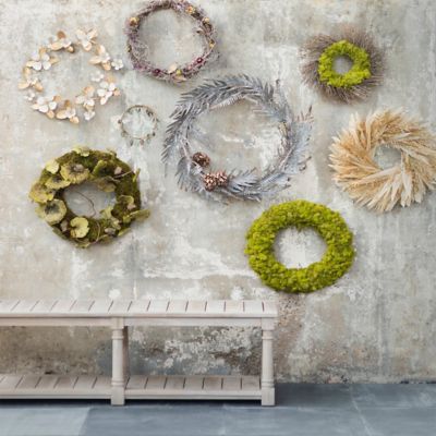 Christmas Wreath Preserved Moss Winter Cones Snow Holidays Handmade –  Klonche