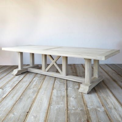 Protected Teak Country Dining Table Terrain