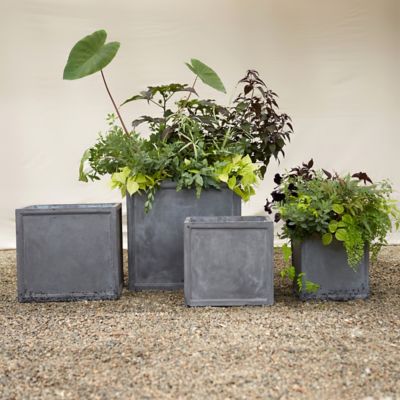 Fiberclay Cube Planter