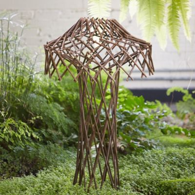 Woven Willow Mushroom Obelisk