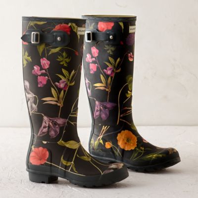 Hunter Floral Garden Boots, Tall - Terrain